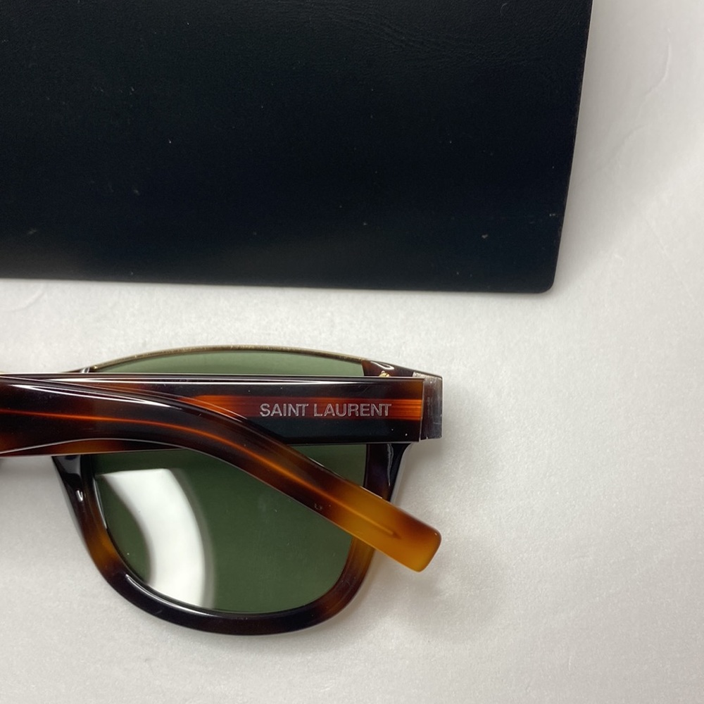 New Saint Laurent SL 51 CUT 002 Unisex Havana Sunglasses - Picture 9 of 16
